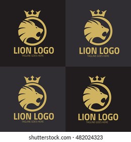 Lion Logo design template ,Lion logo set ,Vector illustration