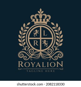 Ilustración vectorial de la plantilla de diseño del logotipo de león para su proyecto