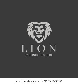 Lion logo design template. Vector illustration