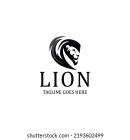 Lion logo design template. Vector illustration