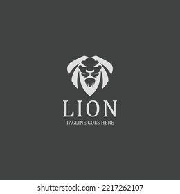 Lion logo design template. Vector illustration