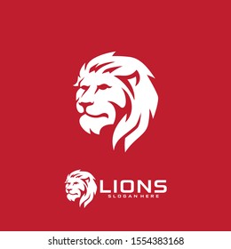 Lion logo design vector illustration