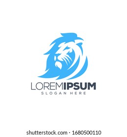 lion logo design vector illustration