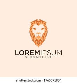 Lion logo design vector illustration