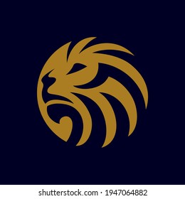 Lion logo design, vector illustration