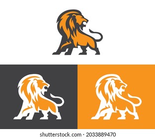 Lion logo design vector illustration