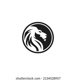 lion logo design vector illustration