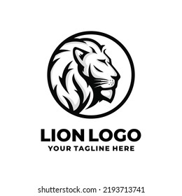 Lion logo design vector illustration