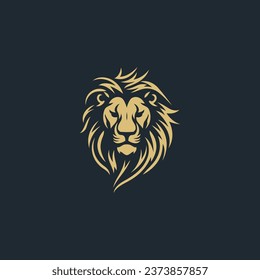 Lion logo design vector illustration
