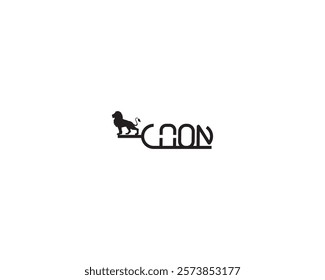 lion logo design. Vector illustration.