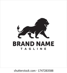 Vector de iluminación de material de logotipo de león