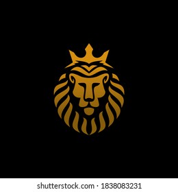 lion logo design vector image

