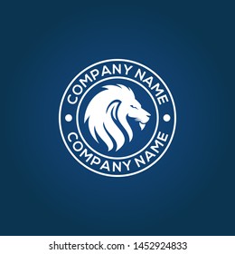lion logo design vector template