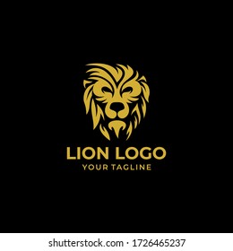 lion logo design vector template 