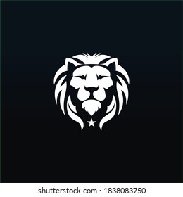 lion logo design vector template
