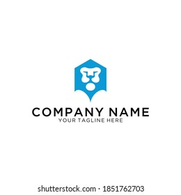 Logotipo de león Diseño plantilla vectorial Ilustración