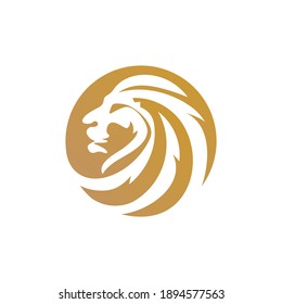 lion logo design vector template