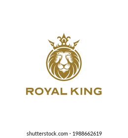 lion logo design vector template