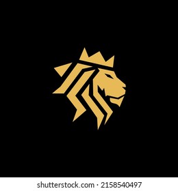 Plantilla de vectores de diseño con logotipo de león