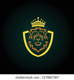 lion logo design vector template