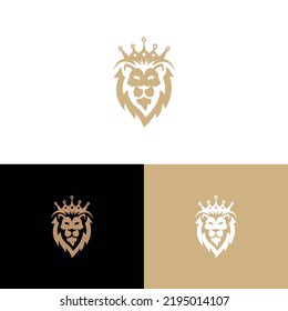 lion logo design vector template, for our business.