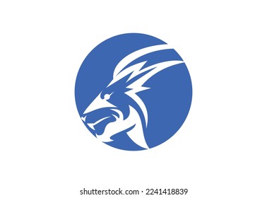 Diseño del logotipo de León, plantilla de diseño del vector
