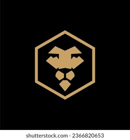 Lion logo design vector template illustration	
