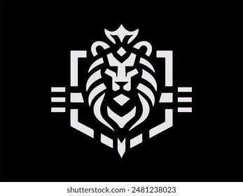 Lion logo design vector template. lion head logo design icon vector illustration