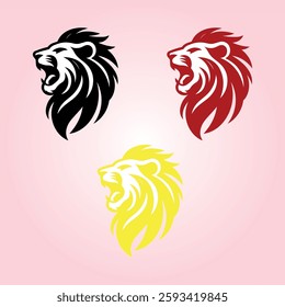 Lion Logo Design Vector Template Lion Head Logo Icon Vector illustration