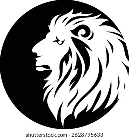 Ilustración de Plantilla de Vector de diseño de logotipo de león