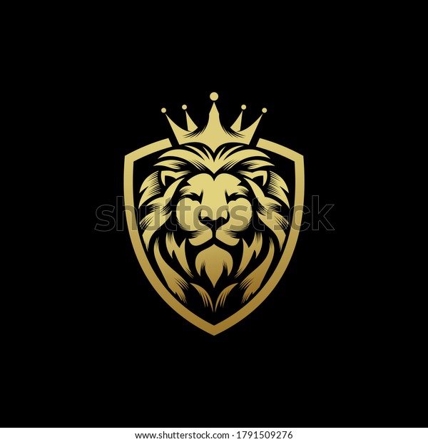 lion logo design vector\
template 