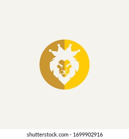 lion logo designs icon vector