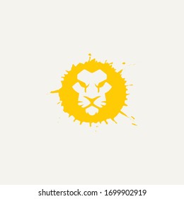 lion logo designs icon vector