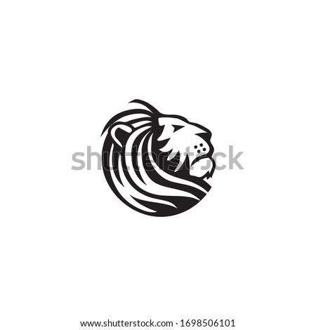 lion logo designs vector concept