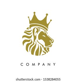 lion logo, elegant vector logo design