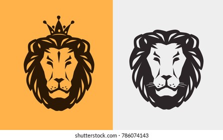 Lion logo or emblem. Animal, wildlife icon. Vector illustration