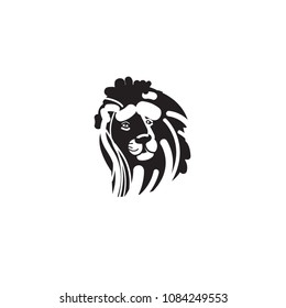 Lion logo. A lion face vector logo style