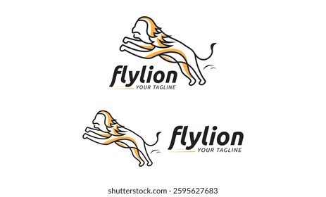 Lion Logo, Fly Lion Logo, Lion Jumb Logo