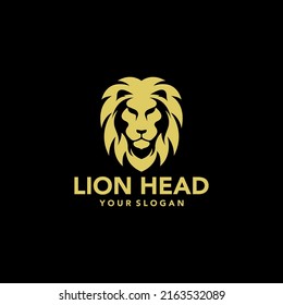 lion logo with gold color