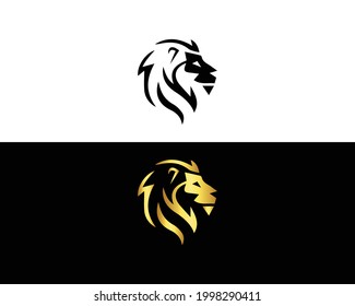 Lion Logo Graphic Design Template.