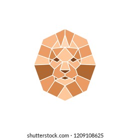 Lion logo. Lion head with crown - vector illustration, emblem design. Universal company symbol. Heraldic premium logo icon sign.