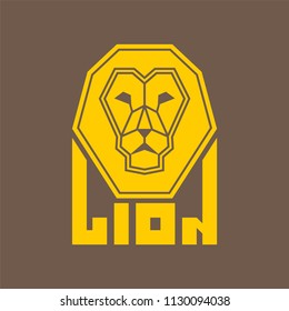 Lion. Logo. The head of a lion. Emblem
