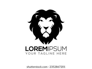 lion logo, lion head, lions, roaring lion
