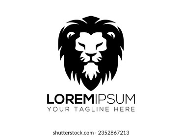 lion logo, lion head, lions, roaring lion