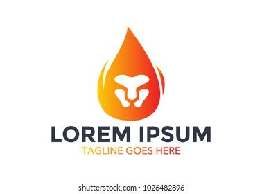 lion logo. lion head. vector illustration. editable. minimalist