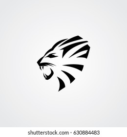 lion logo, icon animal