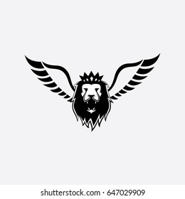 lion logo, icon animal