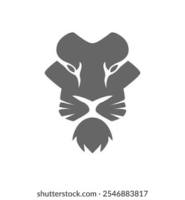 Lion logo icon design illustration