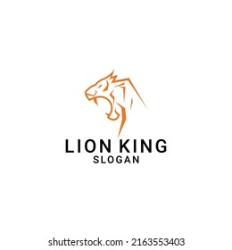 Vector de diseño de icono del logotipo del león 