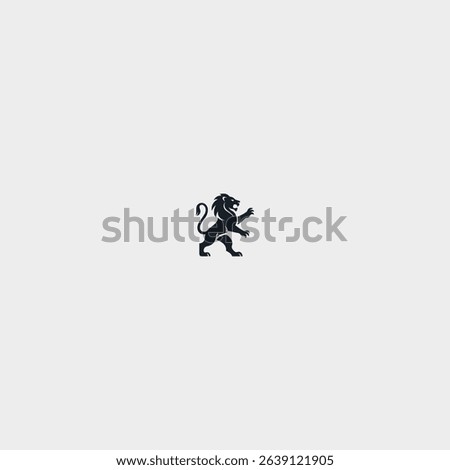 Lion logo icon flat vector design